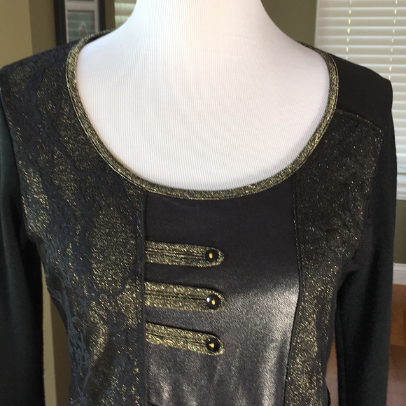 Stunning French Tunic. Excellent/new black large - Picture 2 of 7